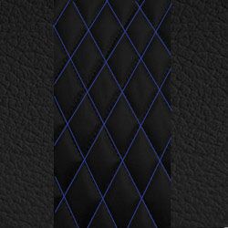 Black w/ Blue Stitching
