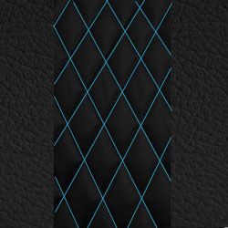 Black w/ Electrick Blue Stitching