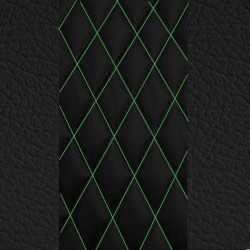Black w/ Green Stitching