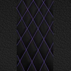 Black w/ Purple Stitching