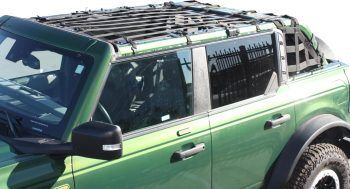 Ford Bronco 4 Door 2021 - 2025 Cargo Net 4 Piece Set - Black, Nylon