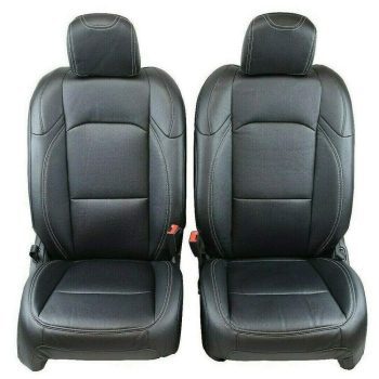 Sierra Offroad Replacement Seat Skin Kit for Wrangler JL 2018-2026 4DR, Front & Rear 60/40 Split, Leatherette, Black