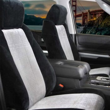 Custom O.E Velour Seat Covers | Plush Polyester Water-Repellent UV-Protected | Vinyl Backing | Made in USA | CalTrend