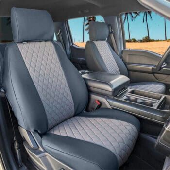Heavy-Duty Neoprene Diamond Quilted Custom Seat Covers | Waterproof SBR Genuine Neoprene UV-Treated | Made in USA | CalTrend